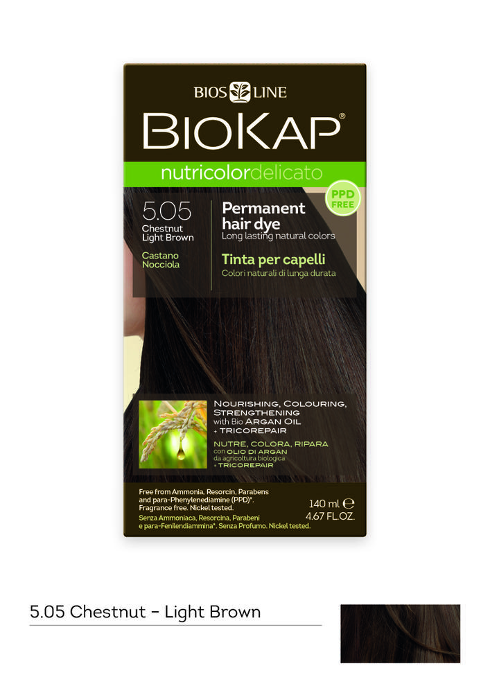 BioKap Nutricolor Delicato 5.05 Chestnut Light Brown