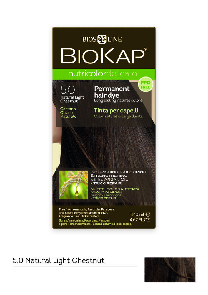 BioKap Nutricolor Delicato 5.0 Natural Light Chestnut