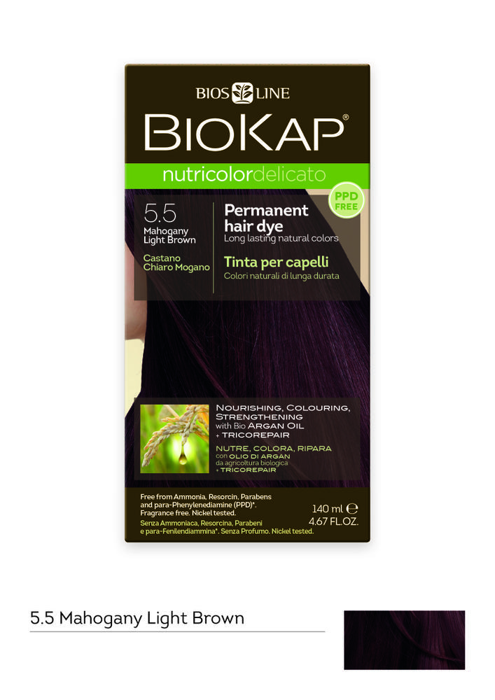 BioKap Nutricolor Delicato 5.5 Mahogany Light Brown
