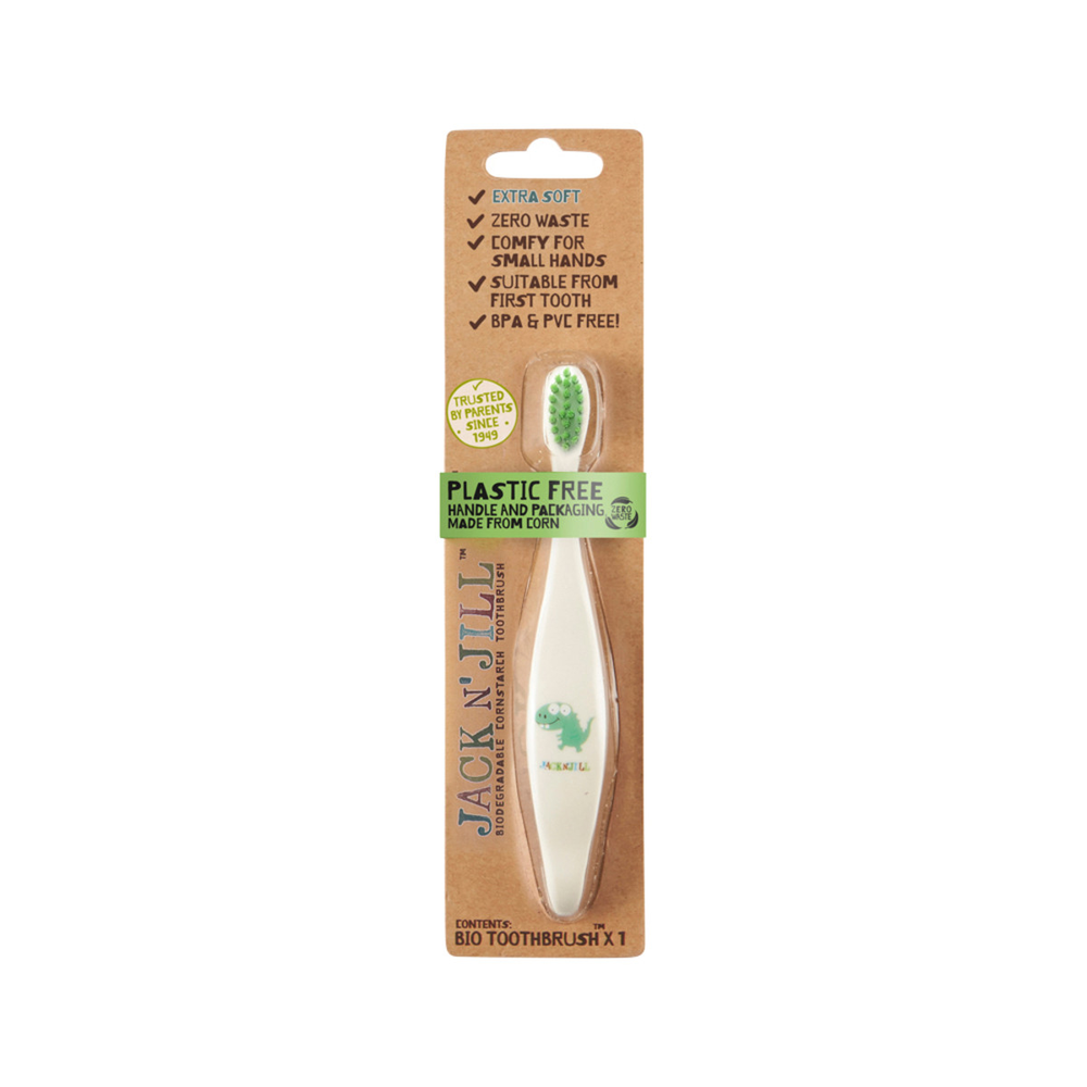 Jack n' Jill Toothbrush Children Biodegradable Dino