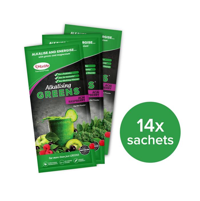 Morlife Alkalising Greens Acai Raspberry