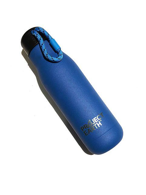 Project Earth 350mL Dual Wall Stainless Steel Bottle Dark Blue