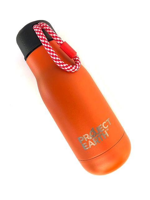 Project Earth 350mL Dual Wall Stainless Steel Bottle Orange