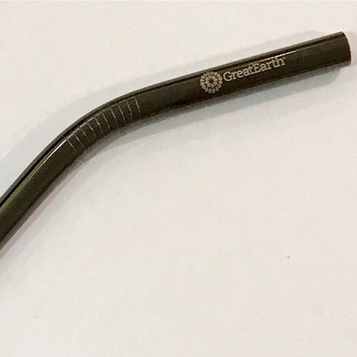 GE 8mm Steel Straw Bent