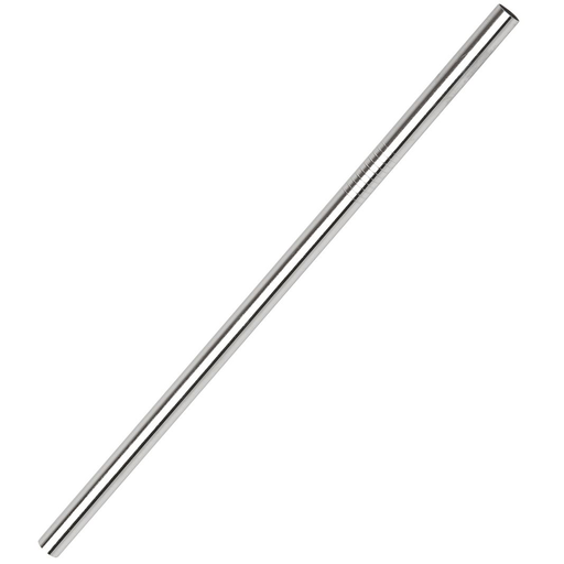 [25326215] GE 8mm Steel Straw Straight Midnight Fever White