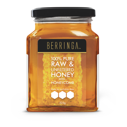 [25328516] Berringa Raw &amp; Unfiltered Honey with Honeycomb