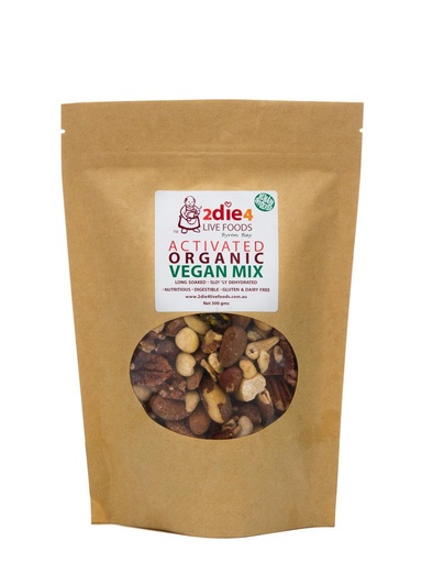 2Die4 Live Foods Mixed Nuts Vegan Activated Organic