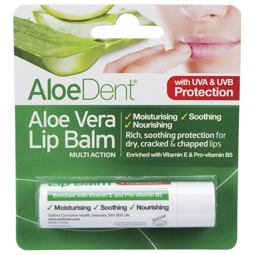 [25181333] Aloe Dent Aloe Dent Lip Balm Aloe Vera with Tea Tree &amp; Lysine